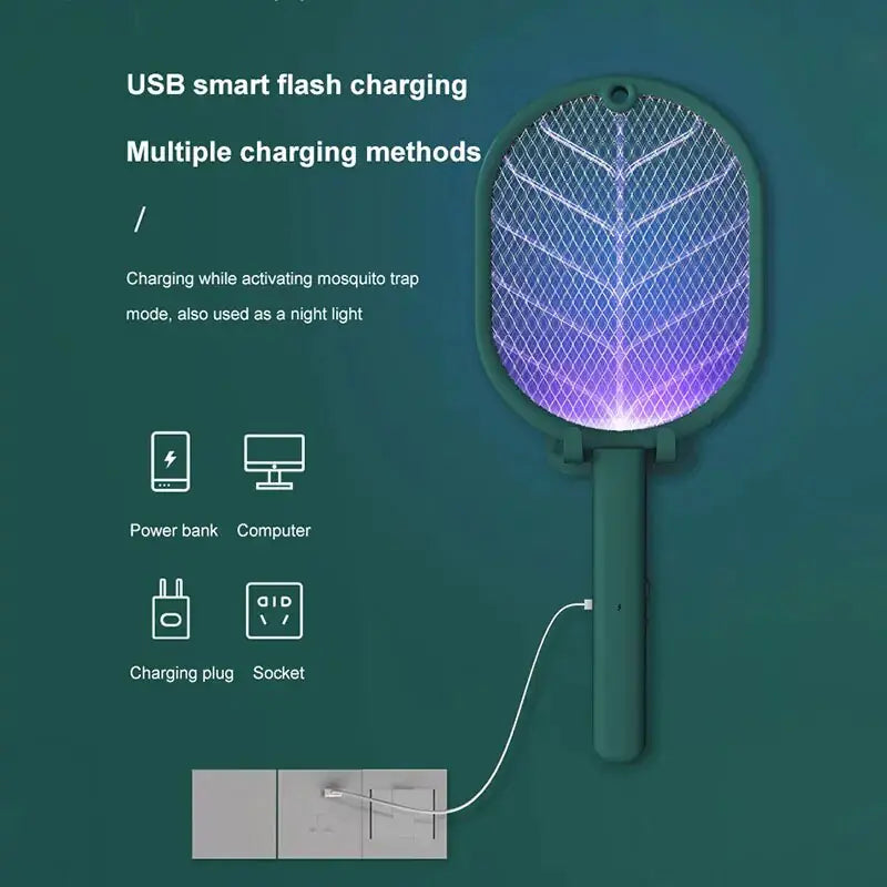 Matamoscas Eléctrico Recargable USB para Mosquitos