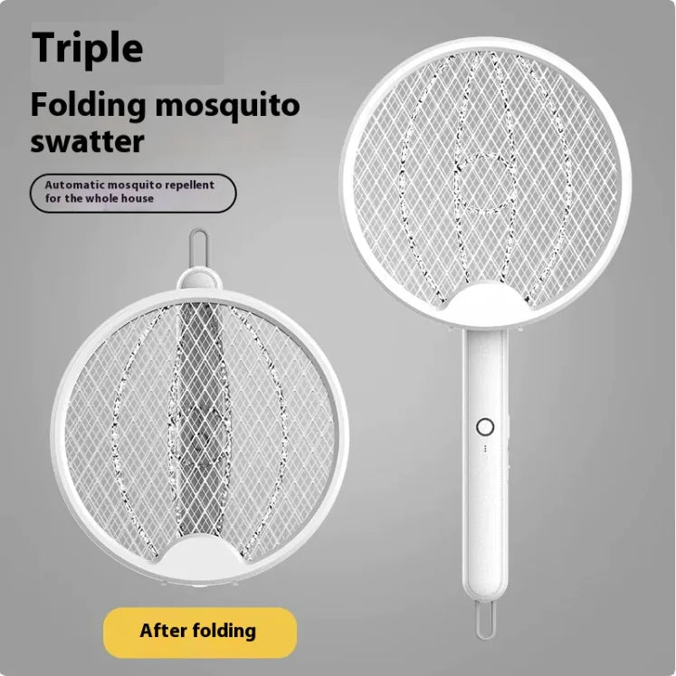 Raqueta Eléctrica Recargable para Mosquitos – Zapper de Insectos de Alta Potencia para el Hogar